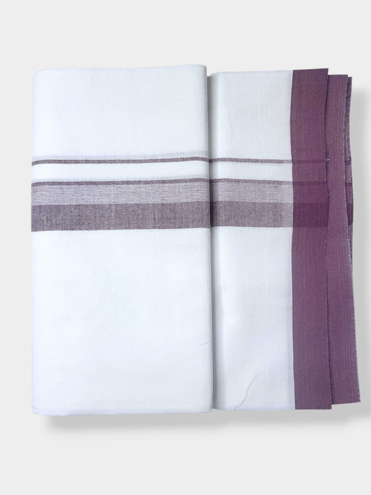 Single Kerala Pure White Mundu/Dhoti