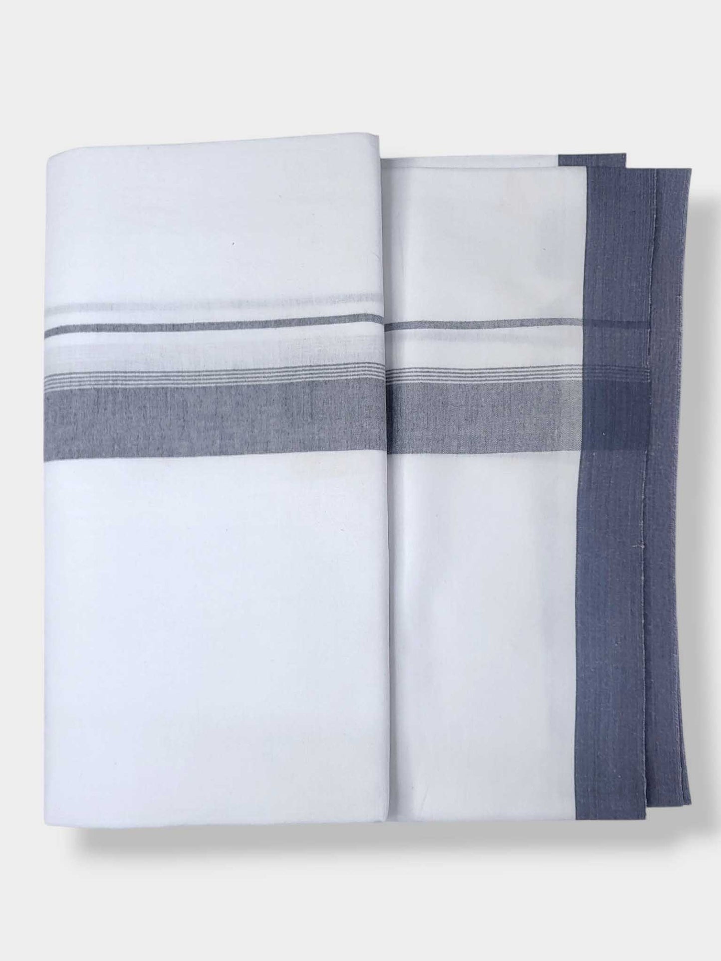Single Kerala Pure White Mundu/Dhoti