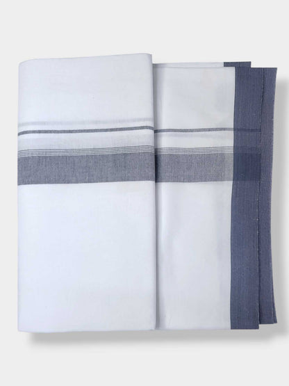 Single Kerala Pure White Mundu/Dhoti