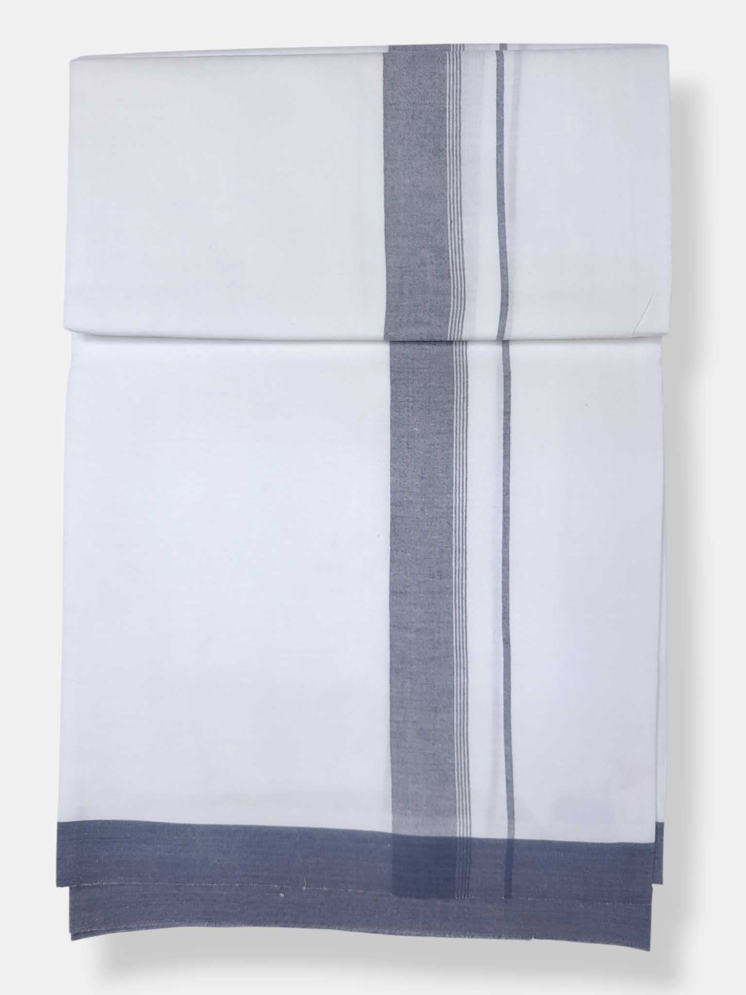 Single Kerala Pure White Mundu/Dhoti