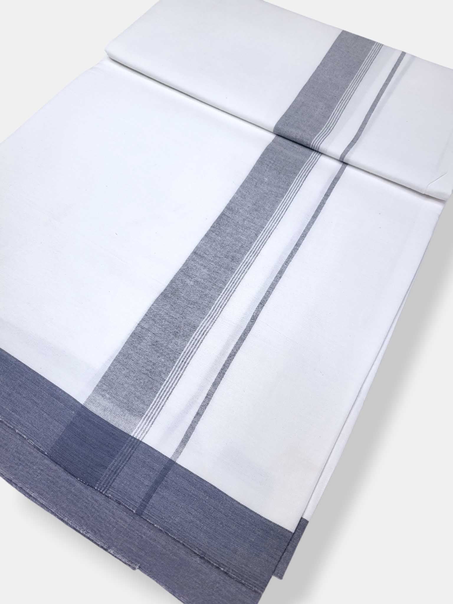 Single Kerala Pure White Mundu/Dhoti