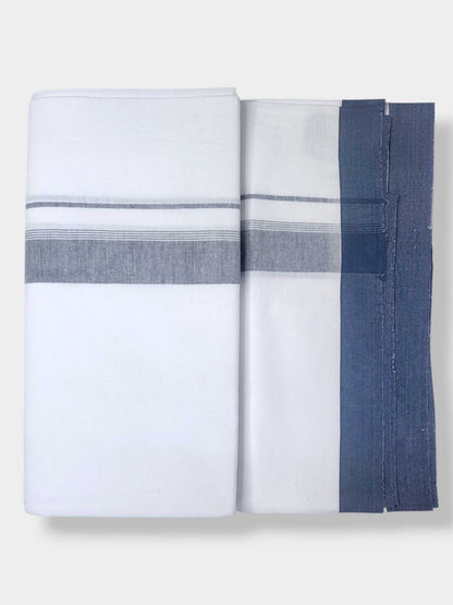 Single Kerala Pure White Mundu/Dhoti