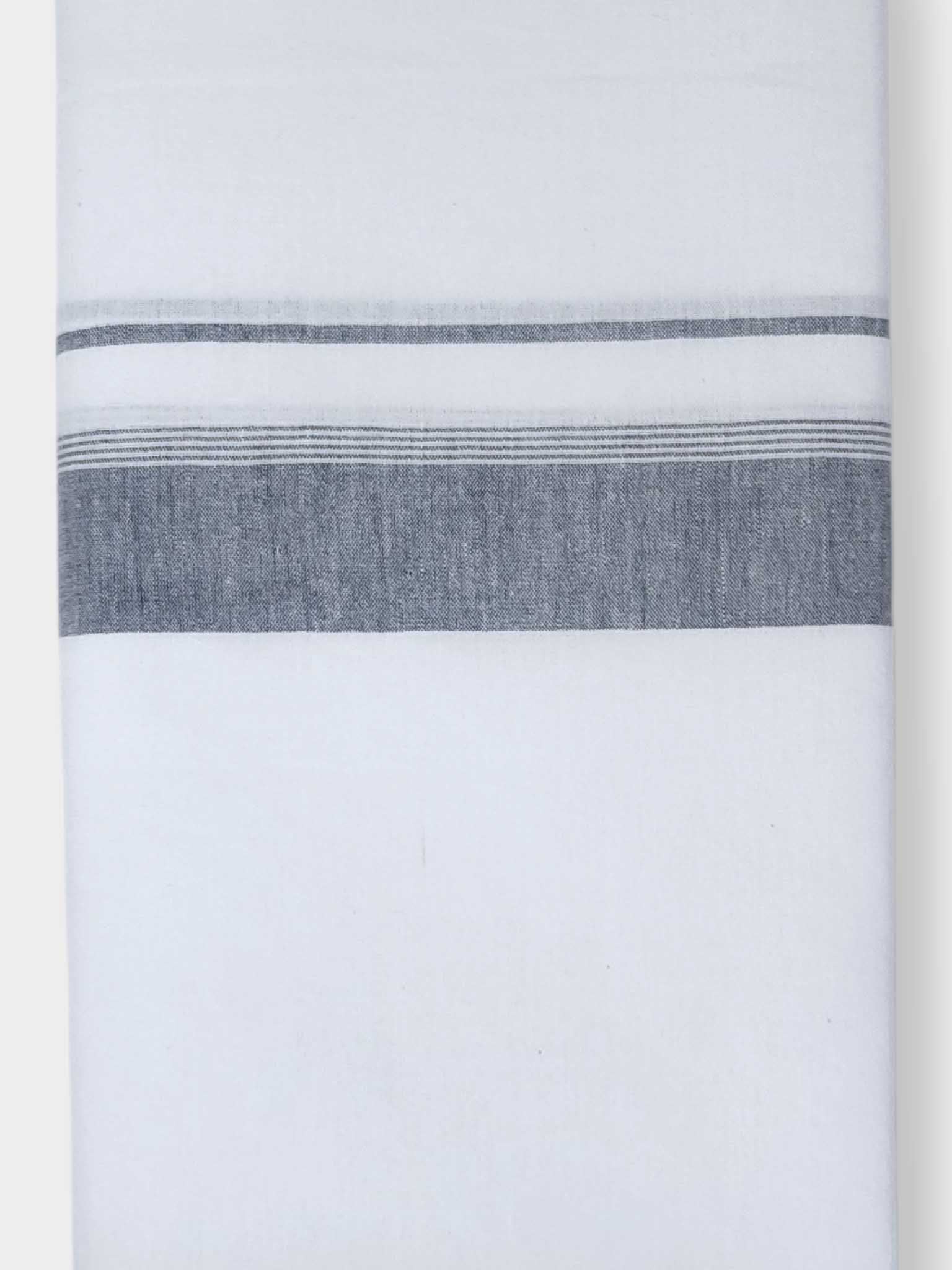 Single Kerala Pure White Mundu/Dhoti