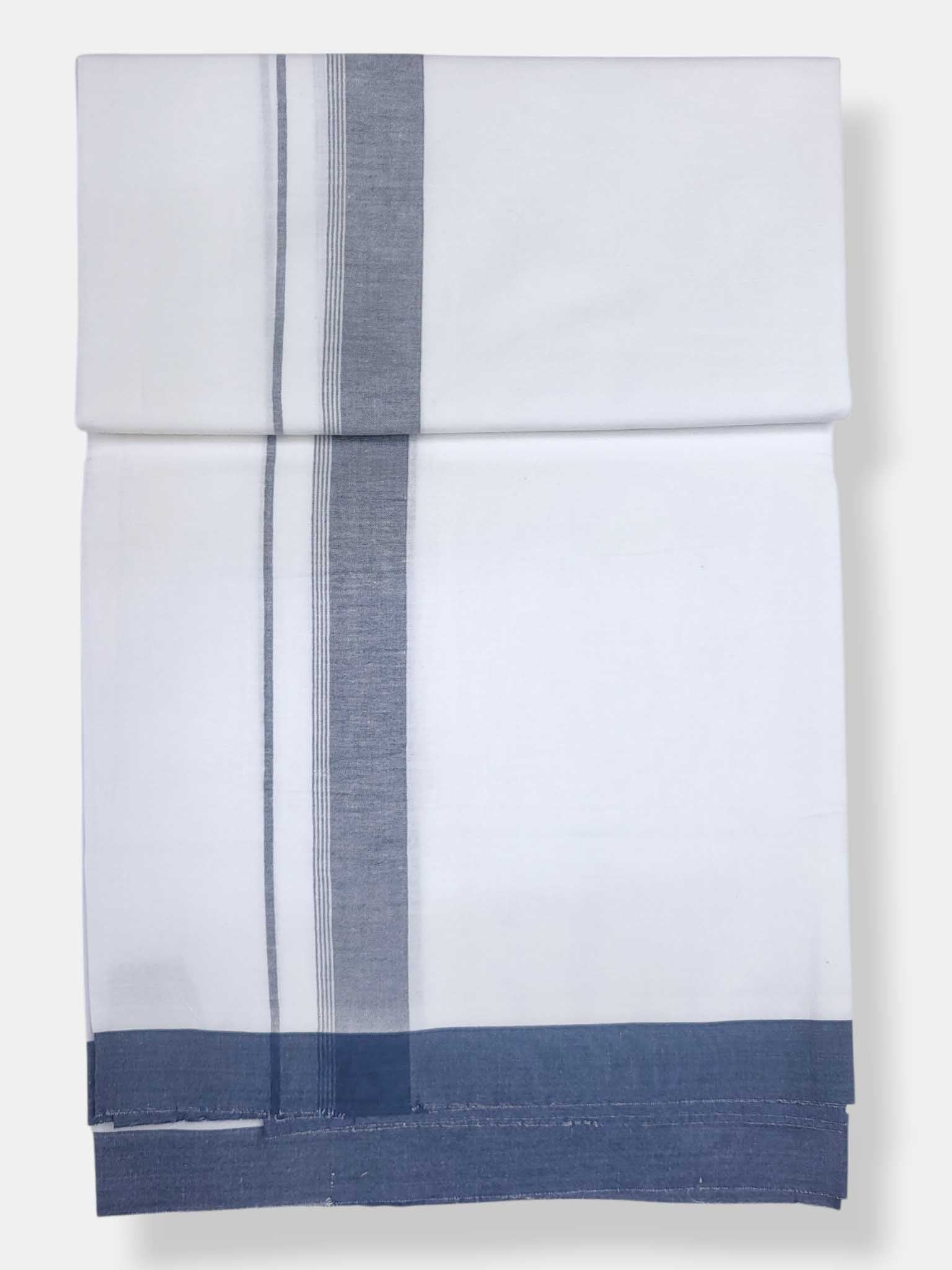 Single Kerala Pure White Mundu/Dhoti