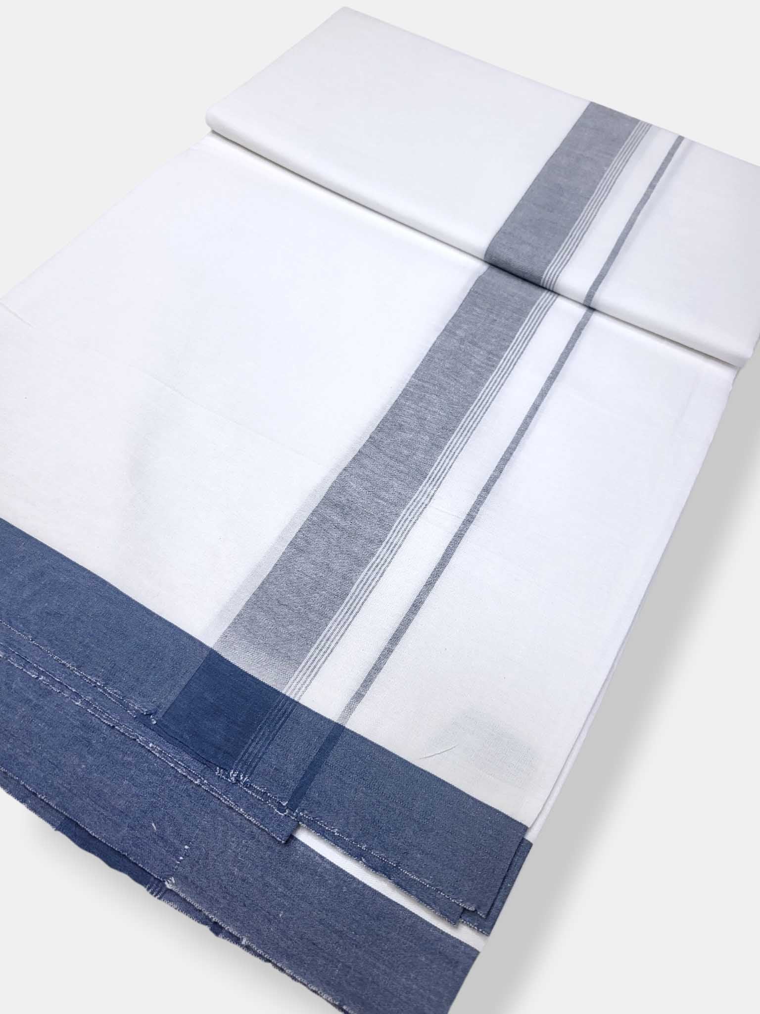 Single Kerala Pure White Mundu/Dhoti
