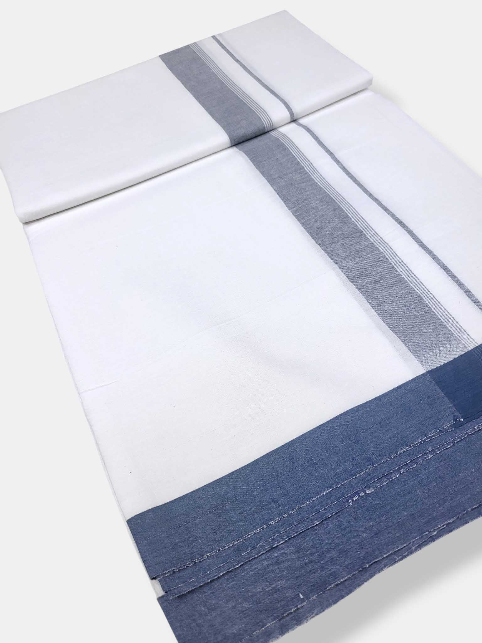 Single Kerala Pure White Mundu/Dhoti