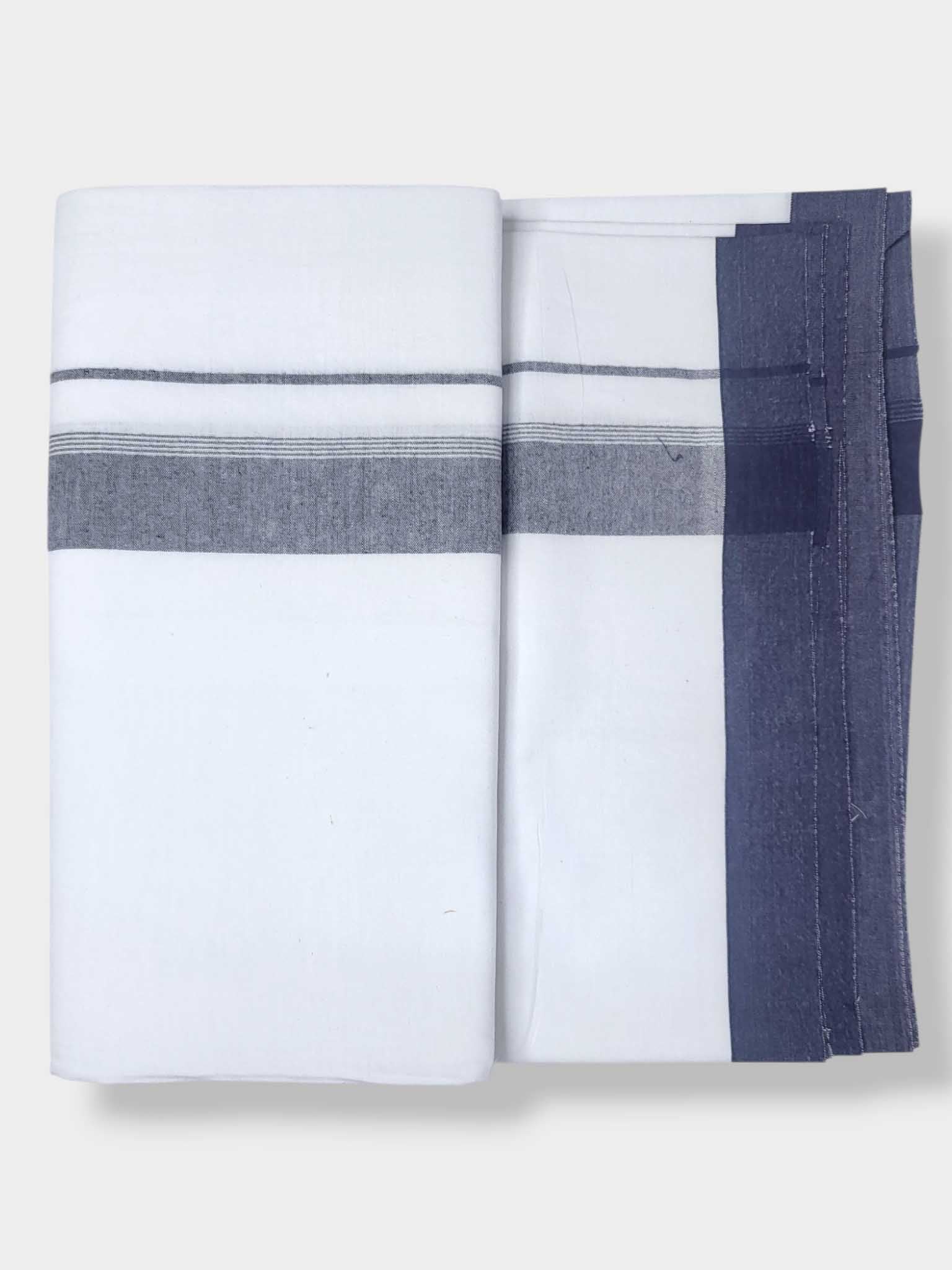 Single Kerala Pure White Mundu/Dhoti