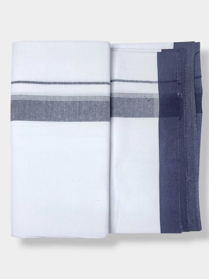 Single Kerala Pure White Mundu/Dhoti