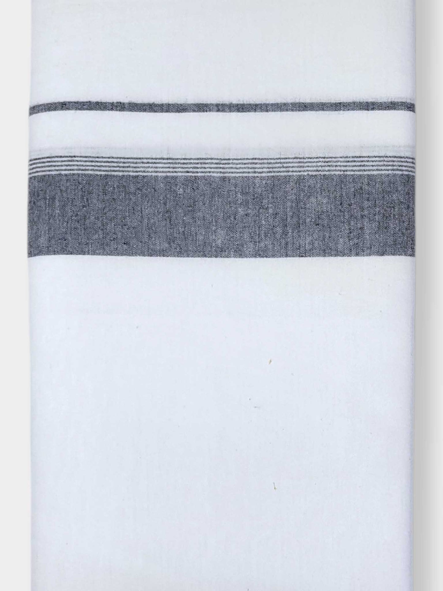 Single Kerala Pure White Mundu/Dhoti