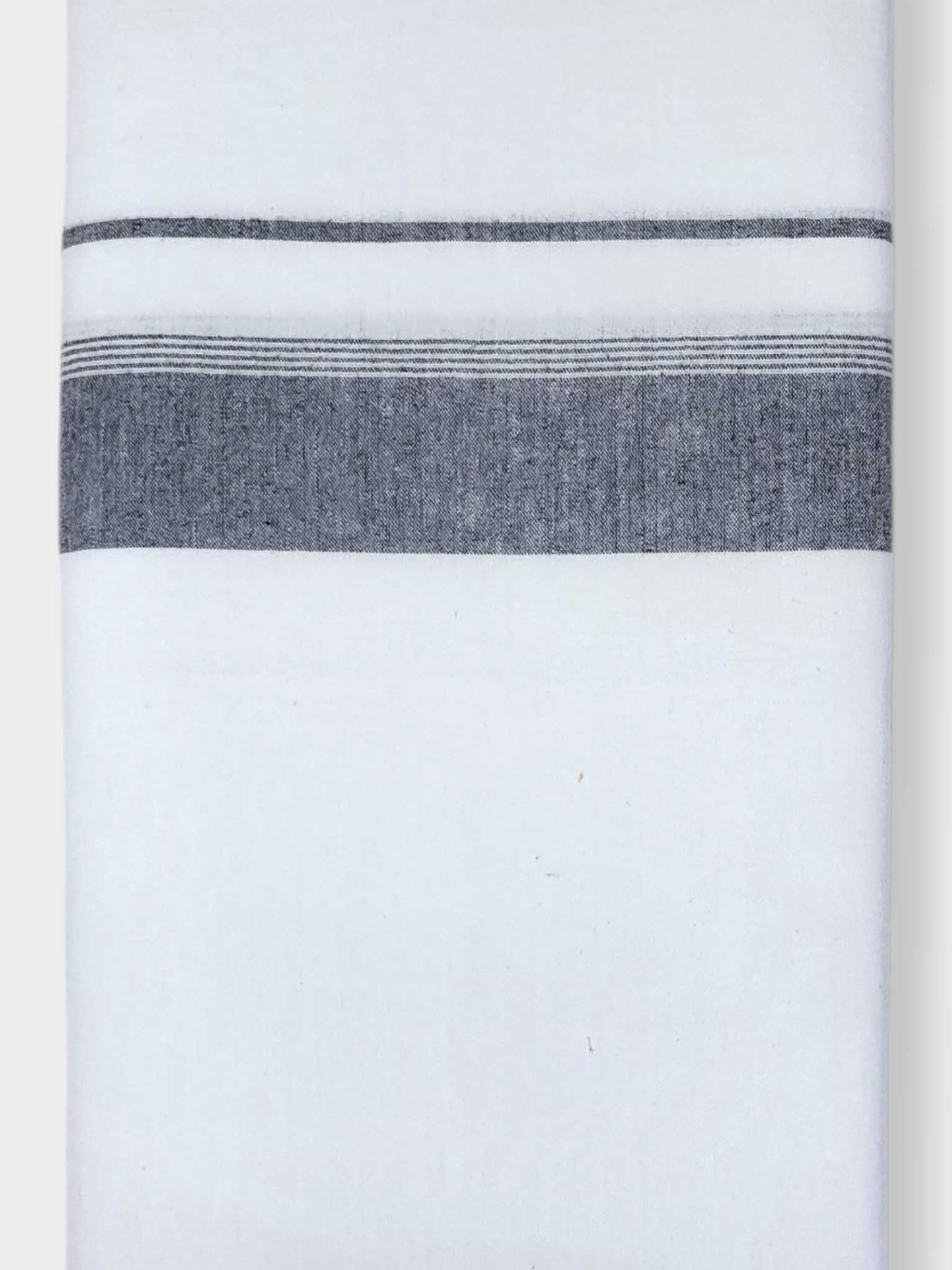 Single Kerala Pure White Mundu/Dhoti