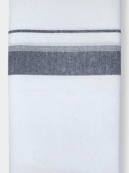 Single Kerala Pure White Mundu/Dhoti