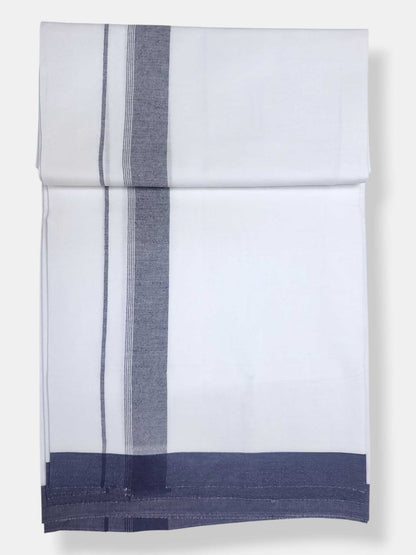 Single Kerala Pure White Mundu/Dhoti