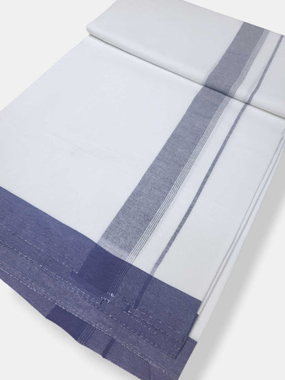 Single Kerala Pure White Mundu/Dhoti
