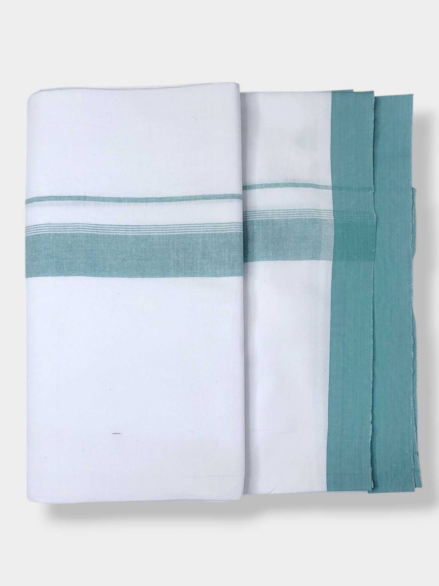 Single Kerala Pure White Mundu/Dhoti