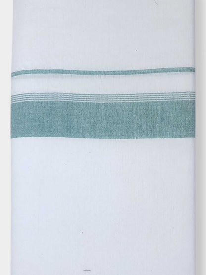 Single Kerala Pure White Mundu/Dhoti