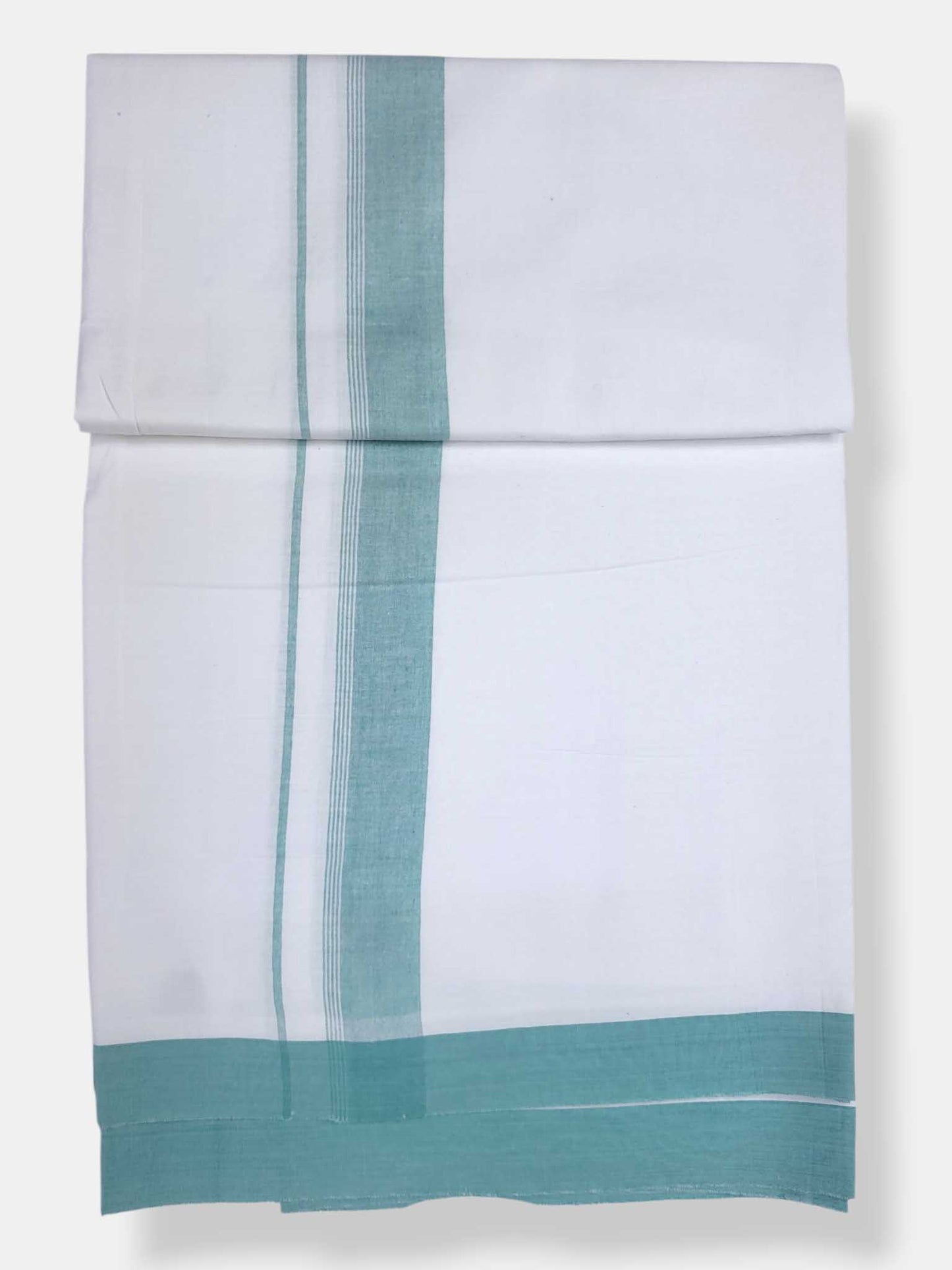 Single Kerala Pure White Mundu/Dhoti