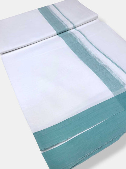 Single Kerala Pure White Mundu/Dhoti