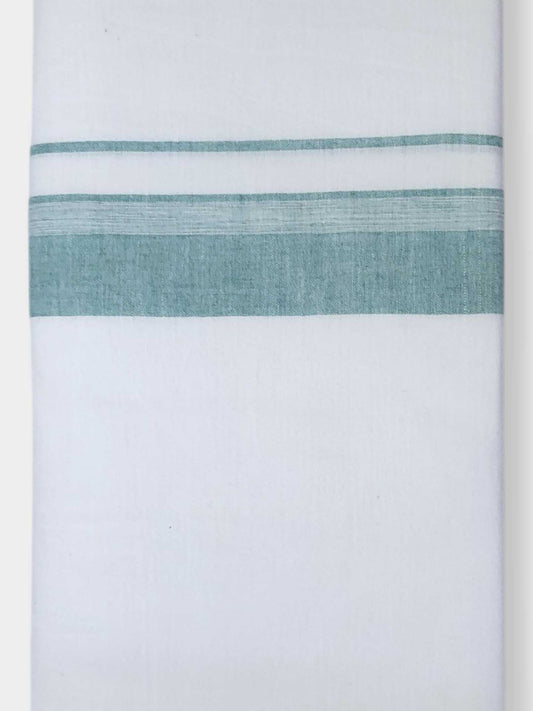 Single Kerala Pure White Mundu/Dhoti