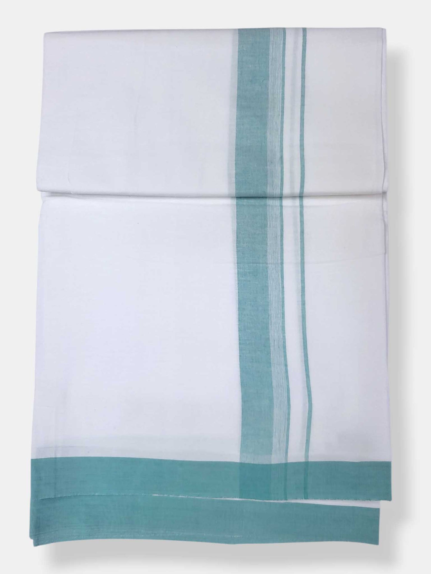 Single Kerala Pure White Mundu/Dhoti