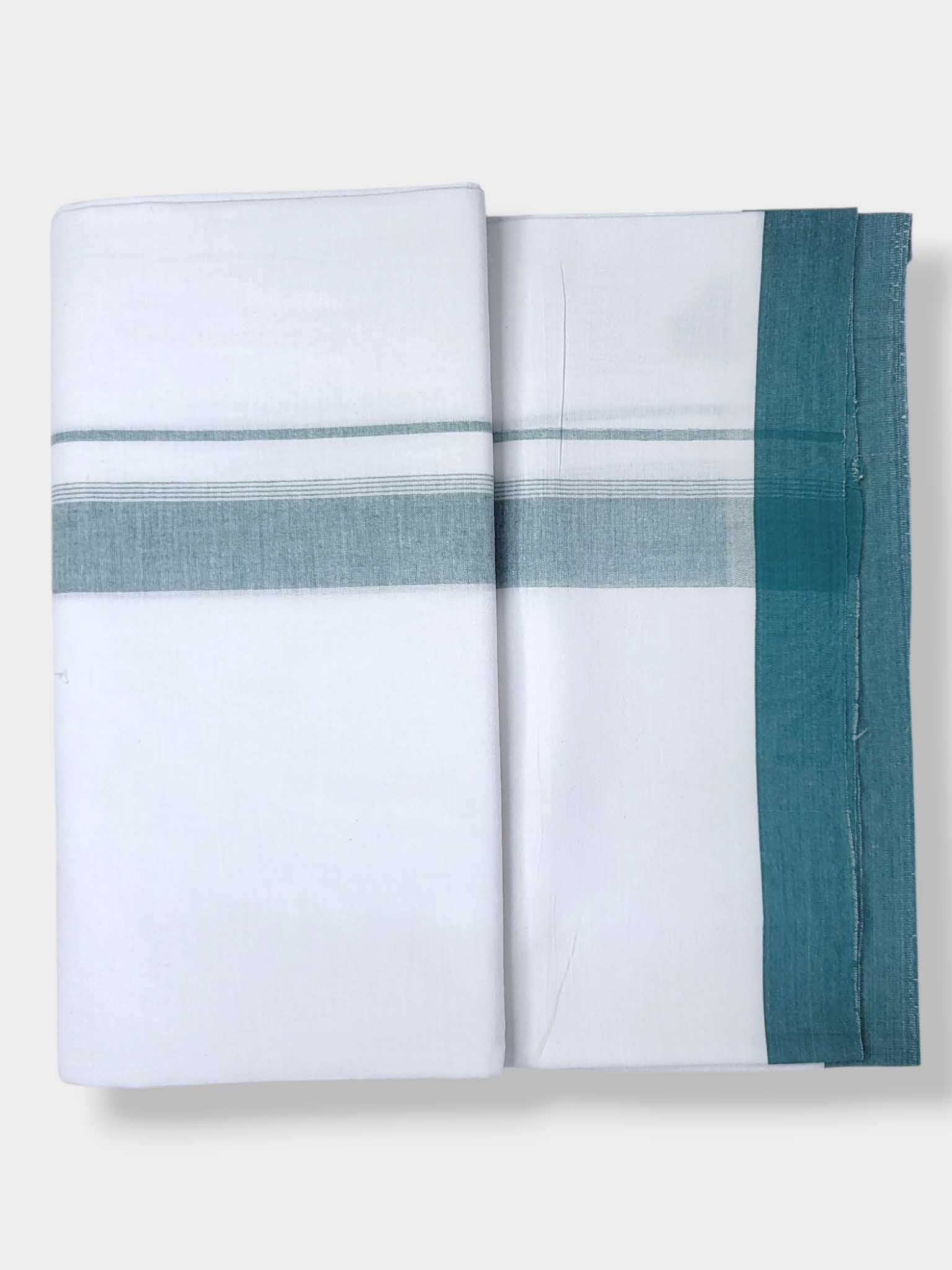 Single Kerala Pure White Mundu/Dhoti
