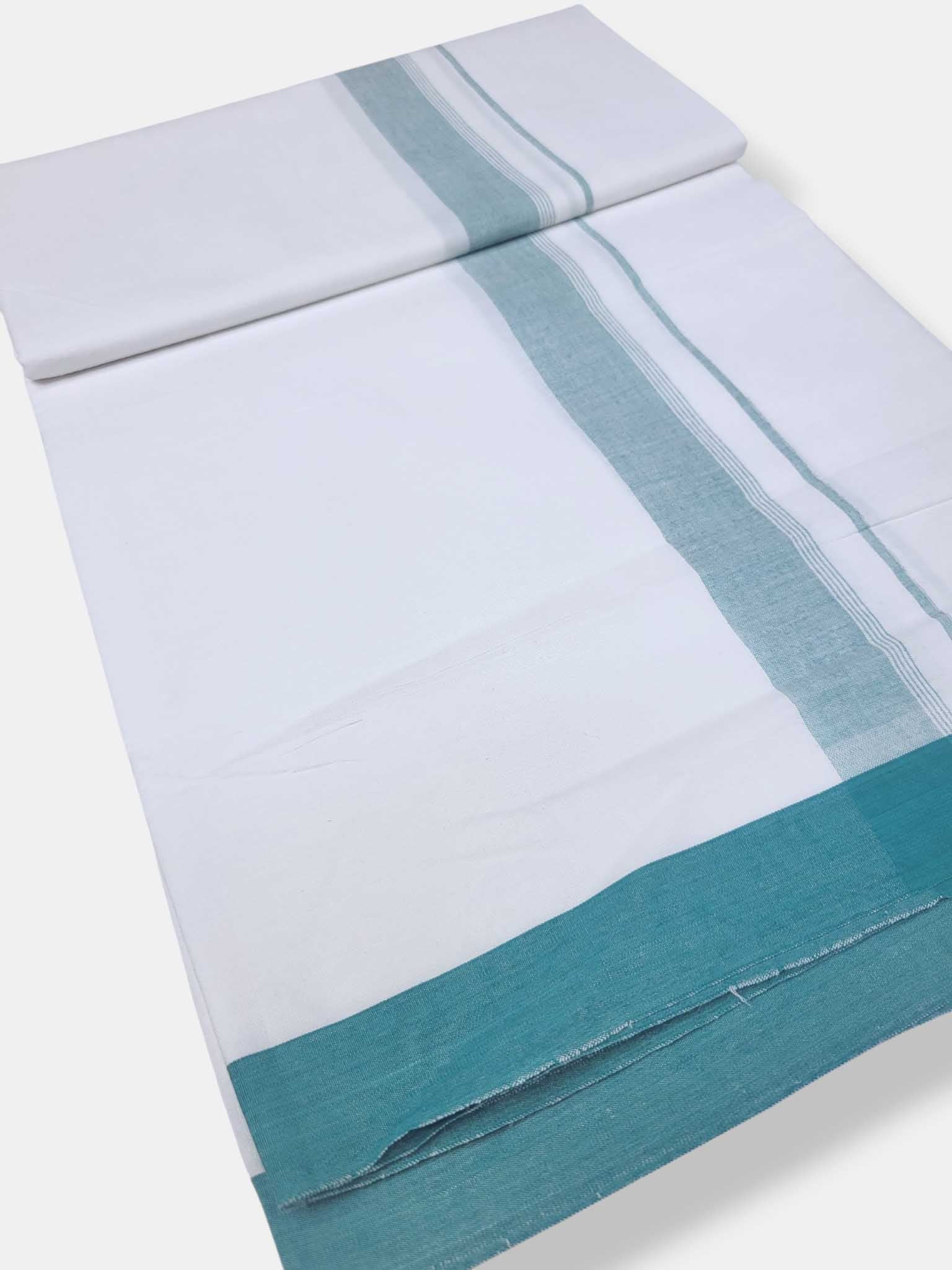 Single Kerala Pure White Mundu/Dhoti