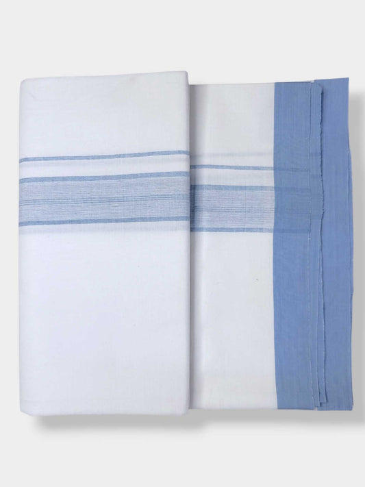 Single Kerala Pure White Mundu/Dhoti