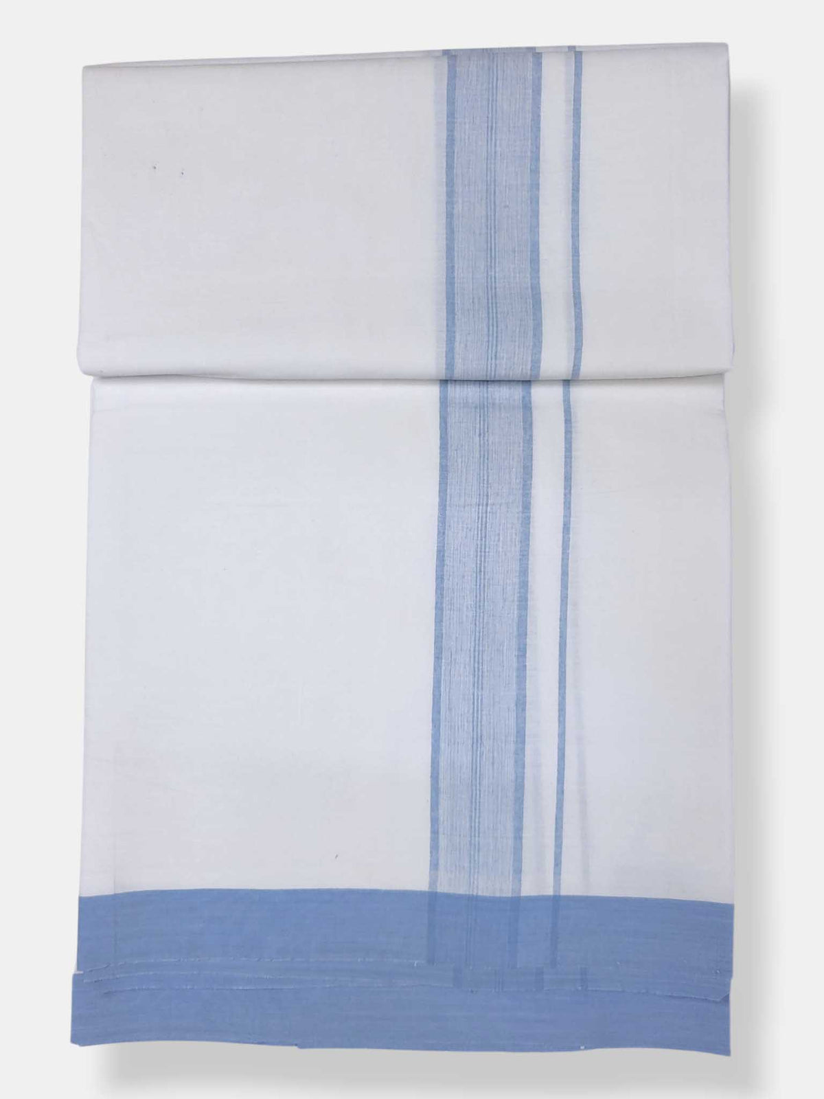 Single Kerala Pure White Mundu/Dhoti