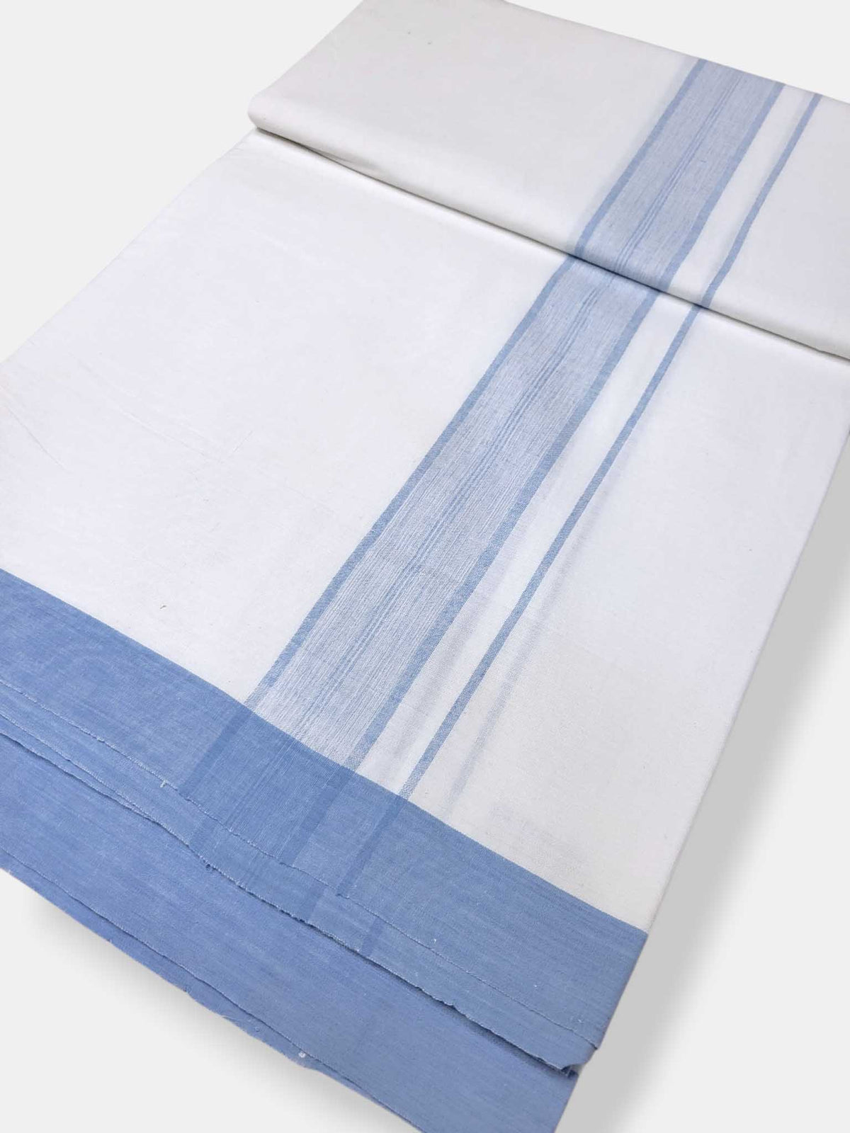Single Kerala Pure White Mundu/Dhoti
