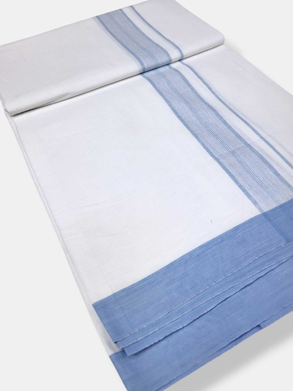 Single Kerala Pure White Mundu/Dhoti