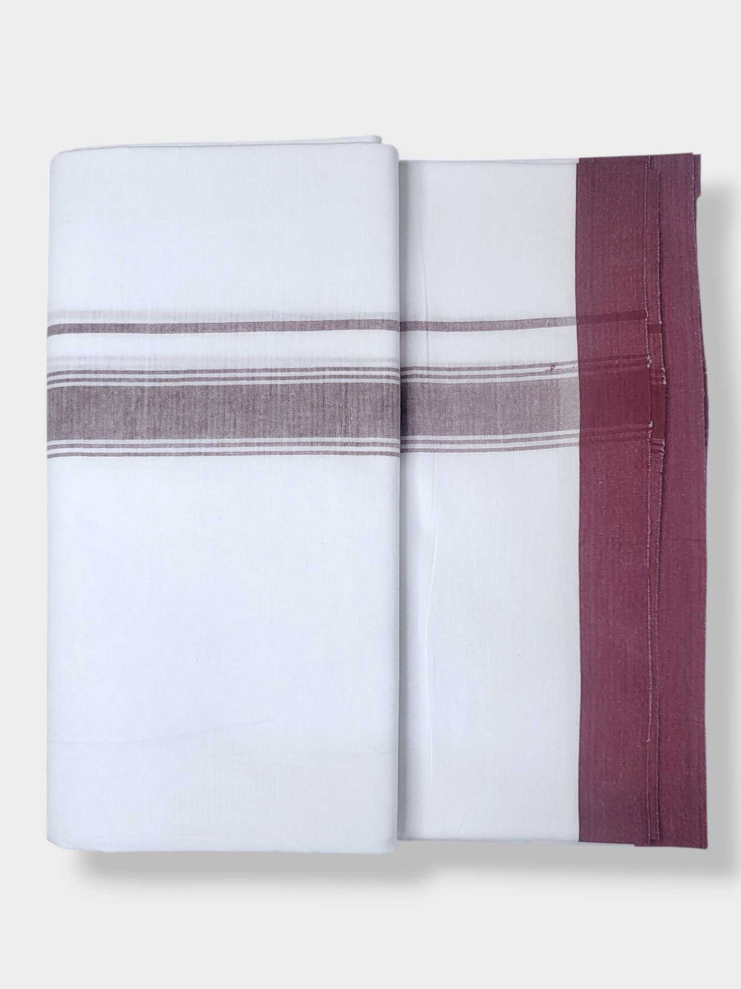 Single Kerala Pure White Mundu/Dhoti