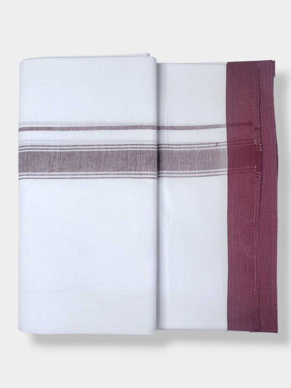 Single Kerala Pure White Mundu/Dhoti