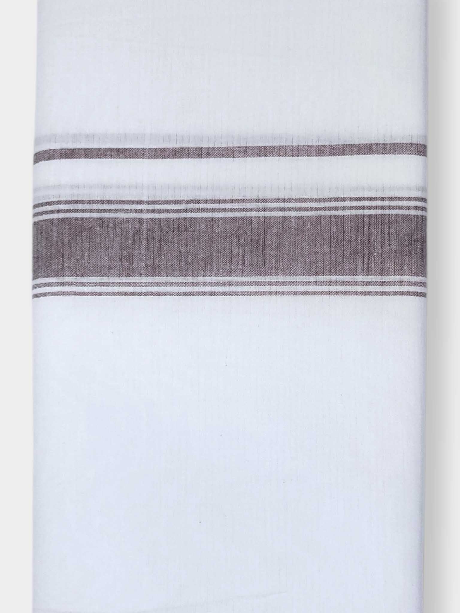 Single Kerala Pure White Mundu/Dhoti