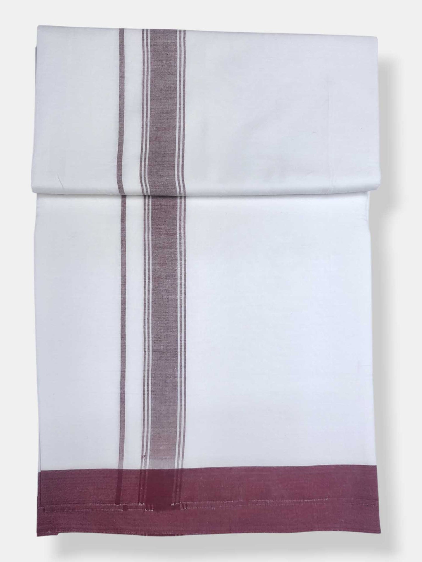 Single Kerala Pure White Mundu/Dhoti