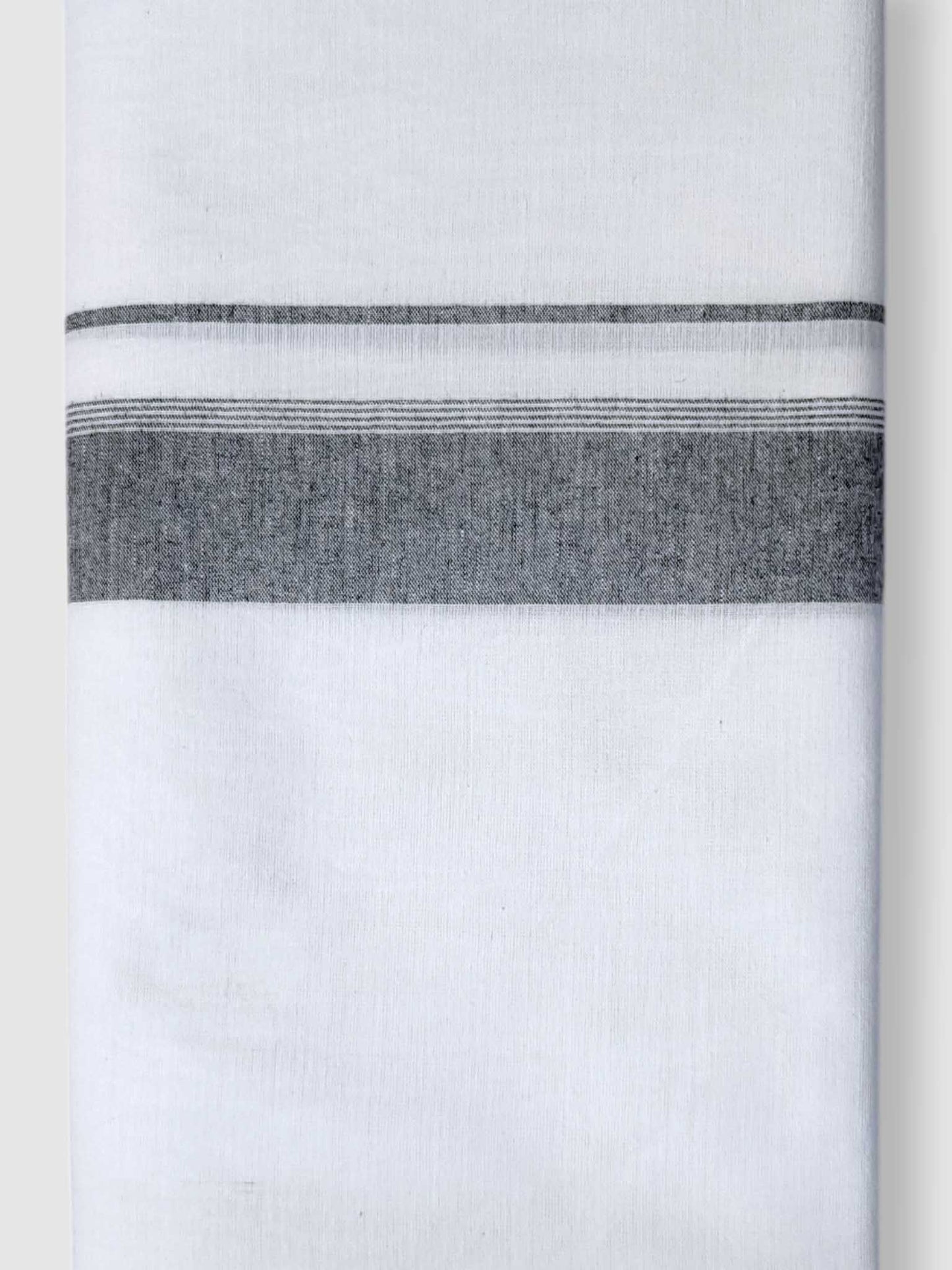 Single Kerala Pure White Mundu/Dhoti