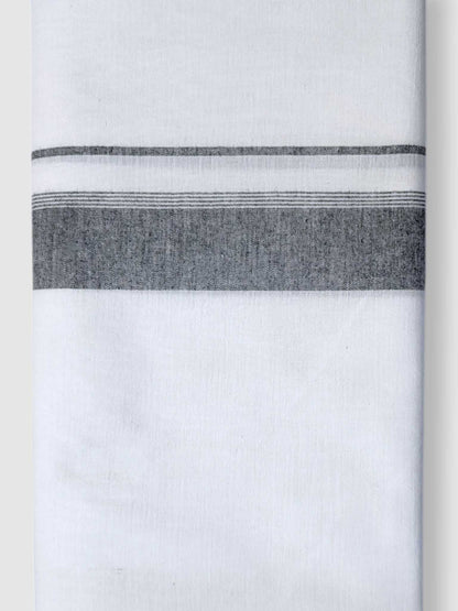 Single Kerala Pure White Mundu/Dhoti