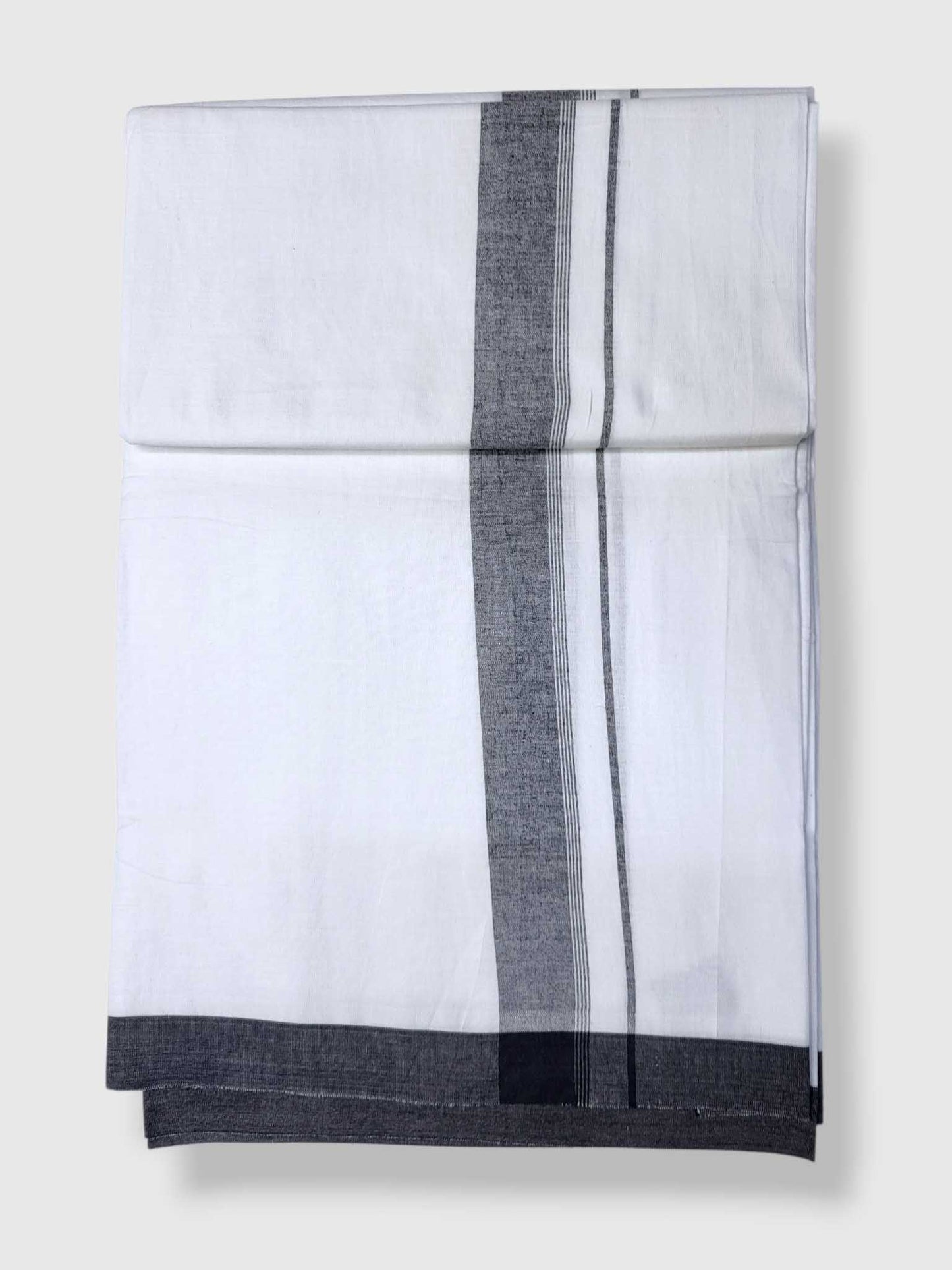 Single Kerala Pure White Mundu/Dhoti