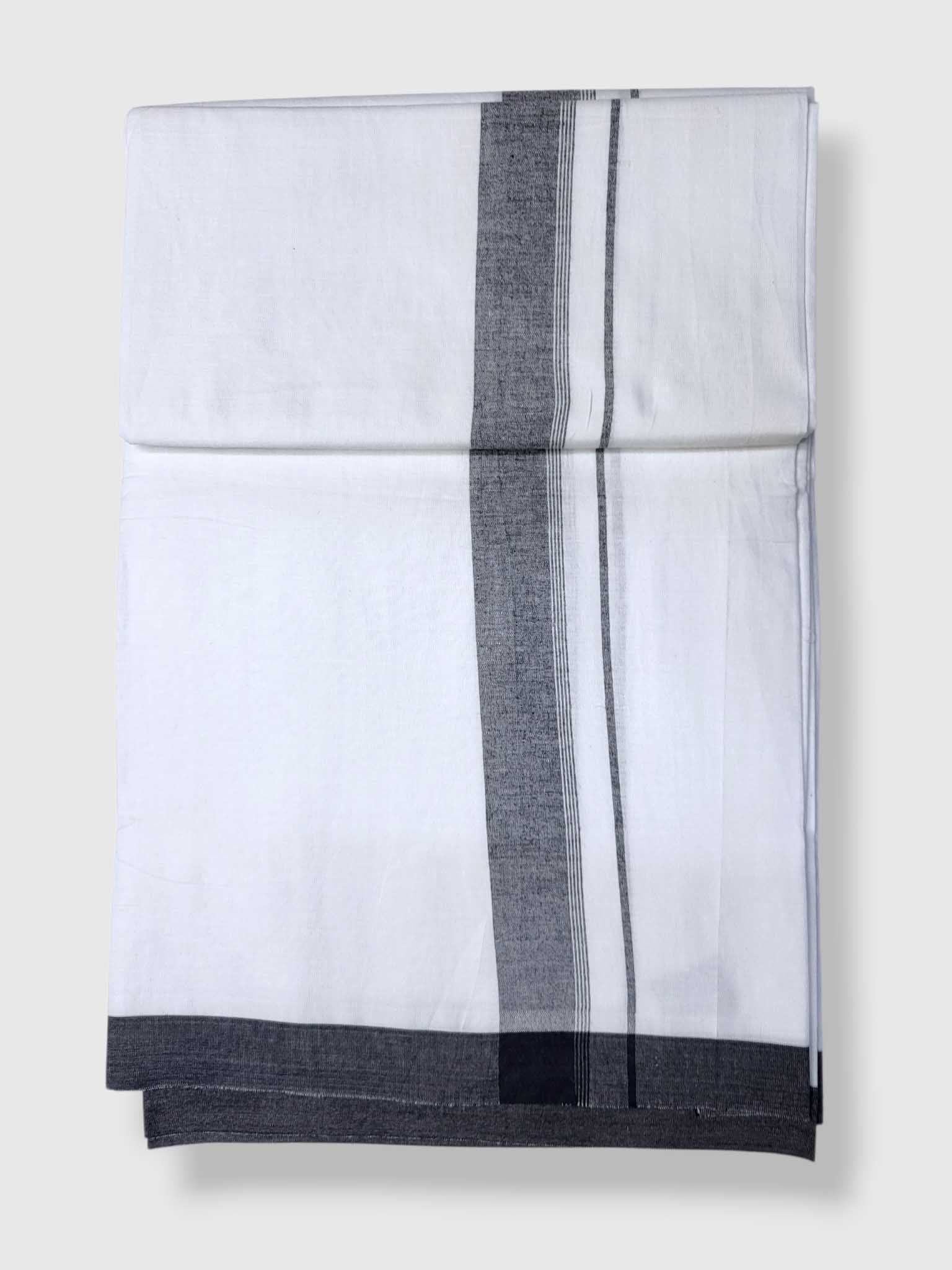 Single Kerala Pure White Mundu/Dhoti