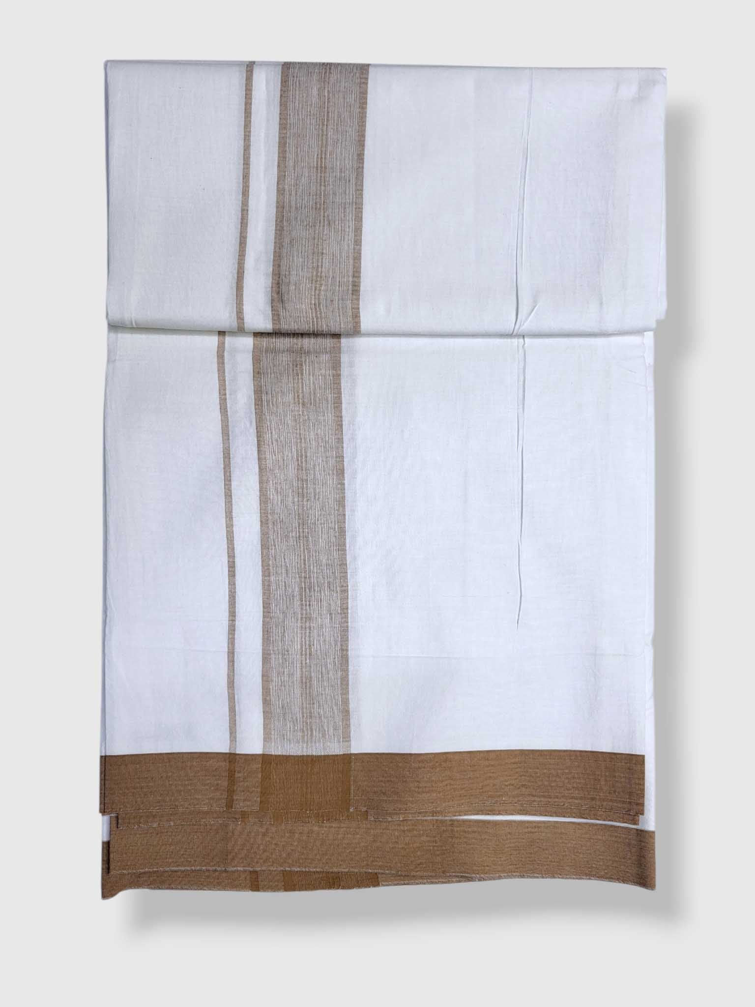 Single Kerala Pure White Mundu/Dhoti