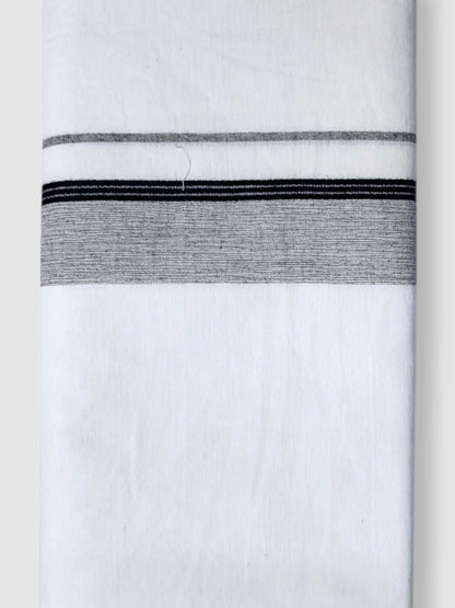 Single Kerala Pure White Mundu/Dhoti