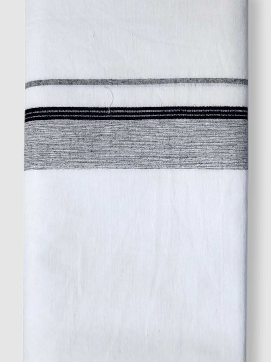 Single Kerala Pure White Mundu/Dhoti