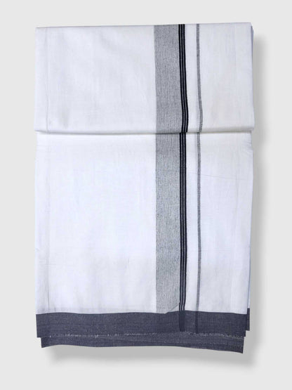Single Kerala Pure White Mundu/Dhoti