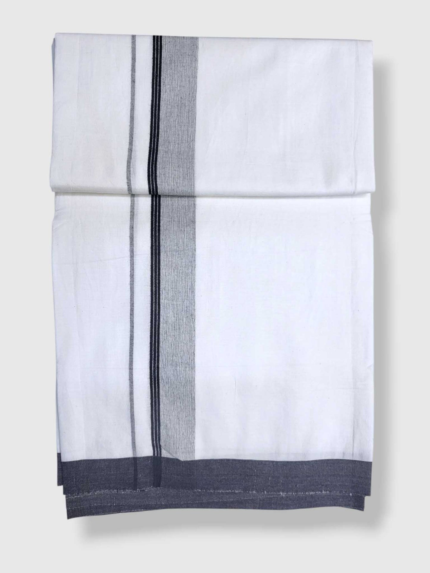 Single Kerala Pure White Mundu/Dhoti