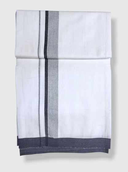 Single Kerala Pure White Mundu/Dhoti