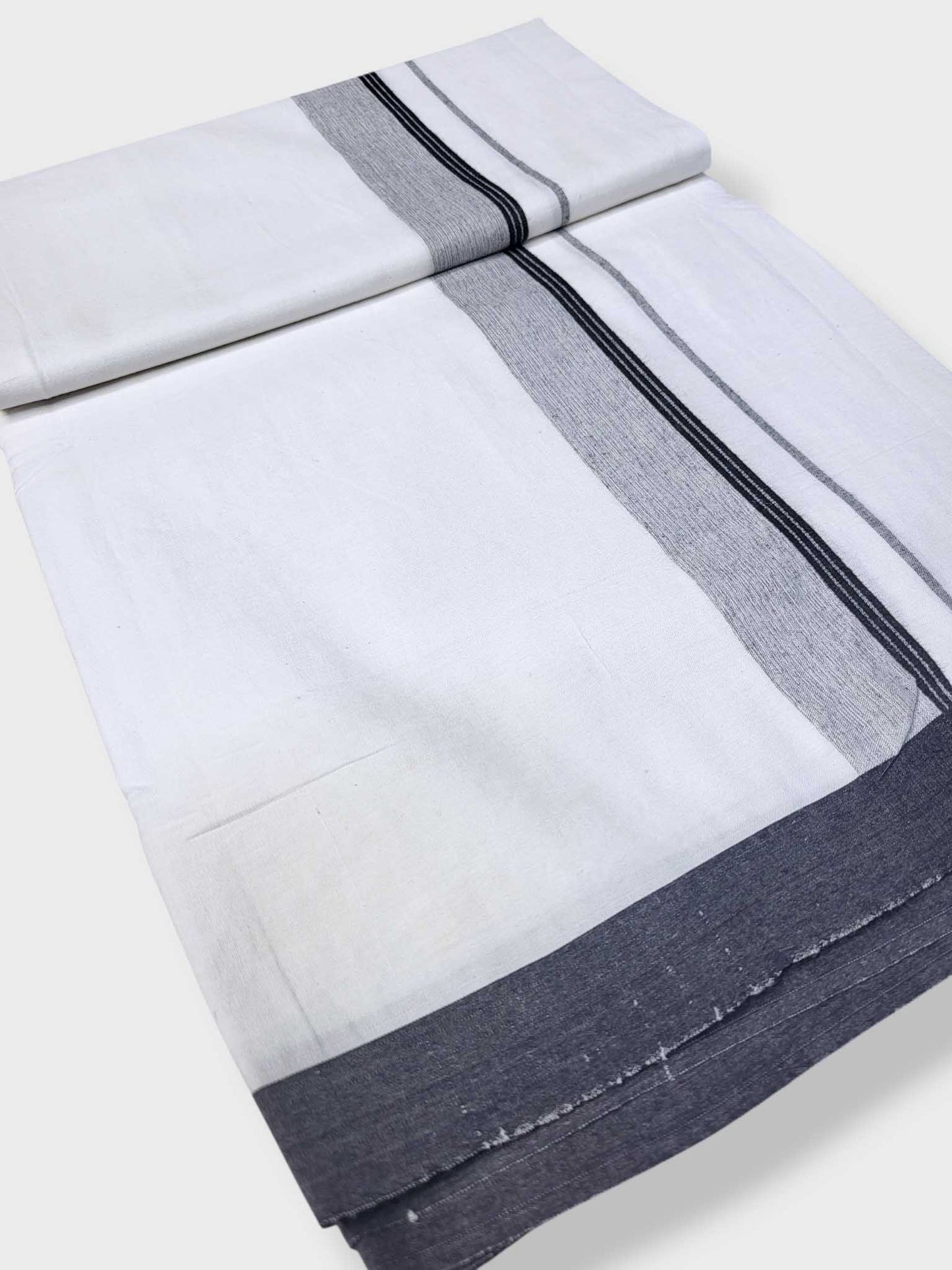 Single Kerala Pure White Mundu/Dhoti
