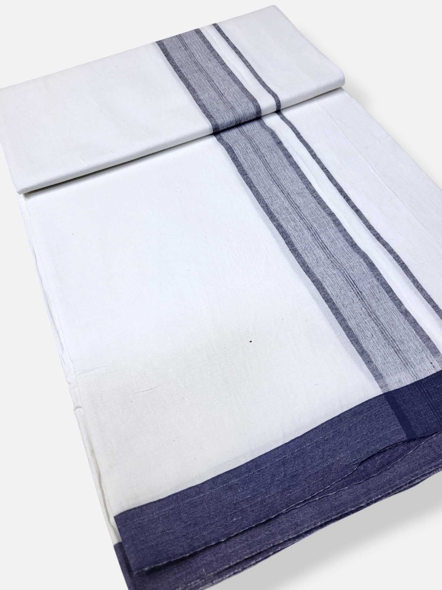 Single Kerala Pure White Mundu/Dhoti