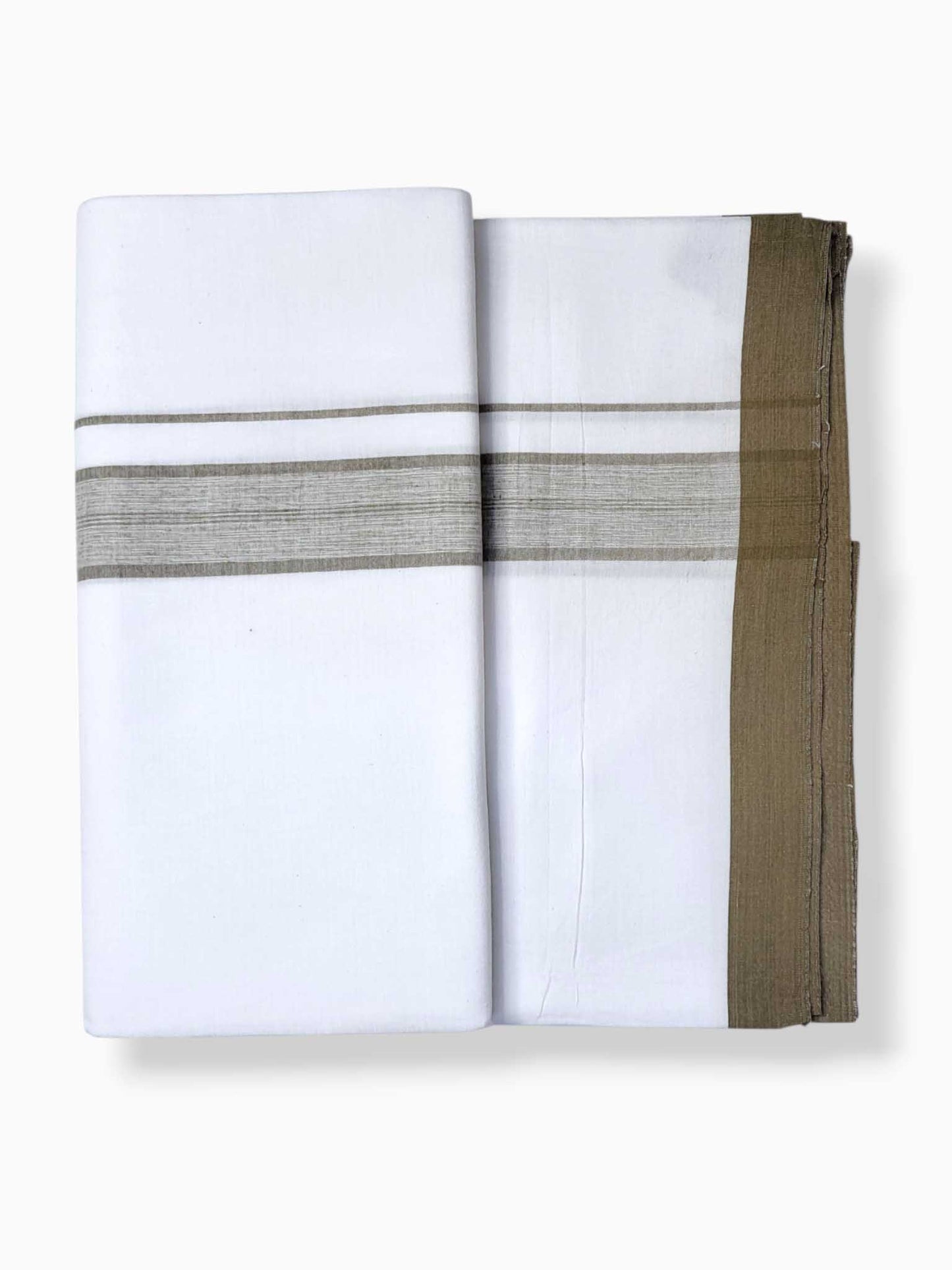Single Kerala Pure White Mundu/Dhoti