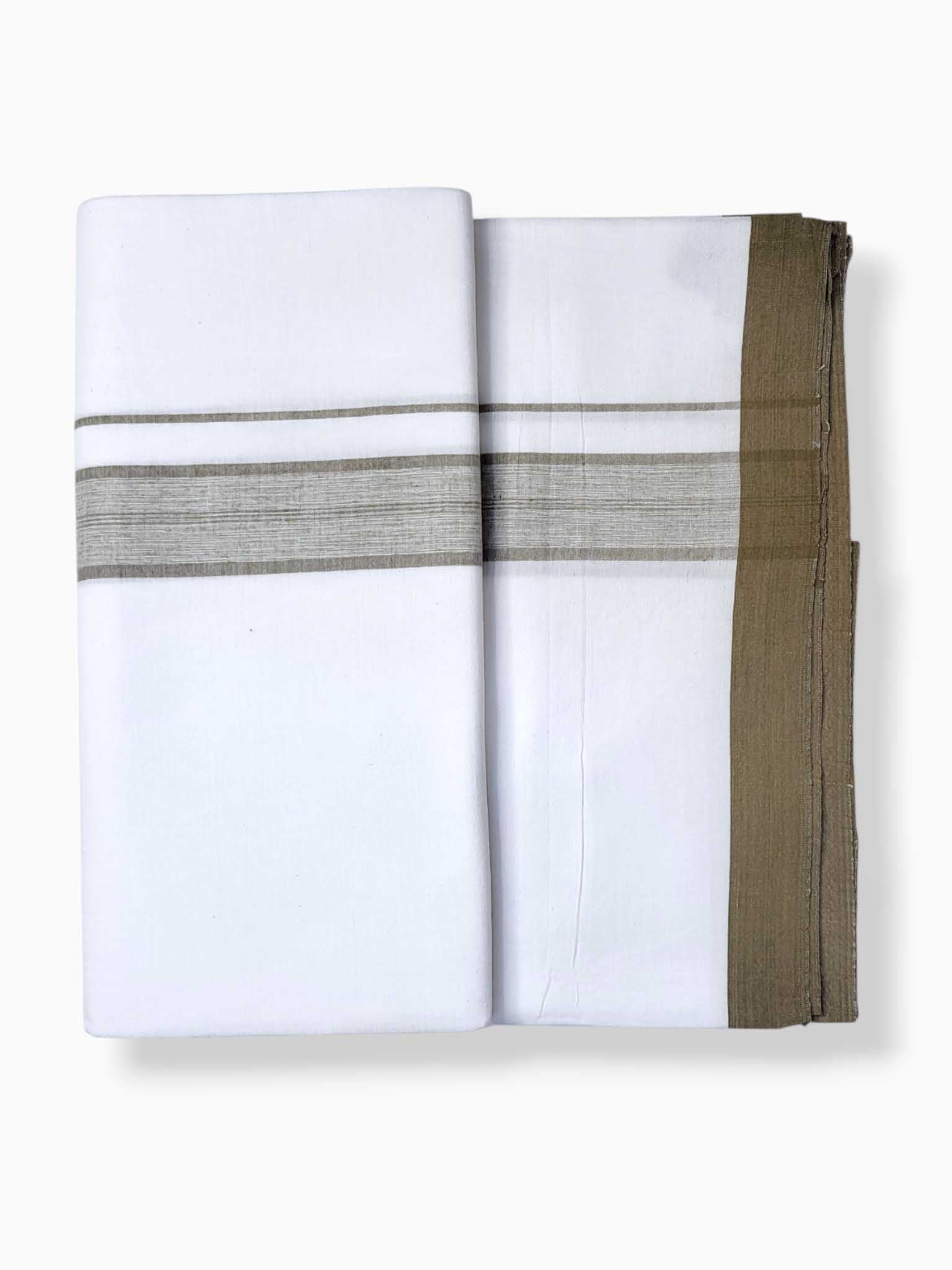 Single Kerala Pure White Mundu/Dhoti