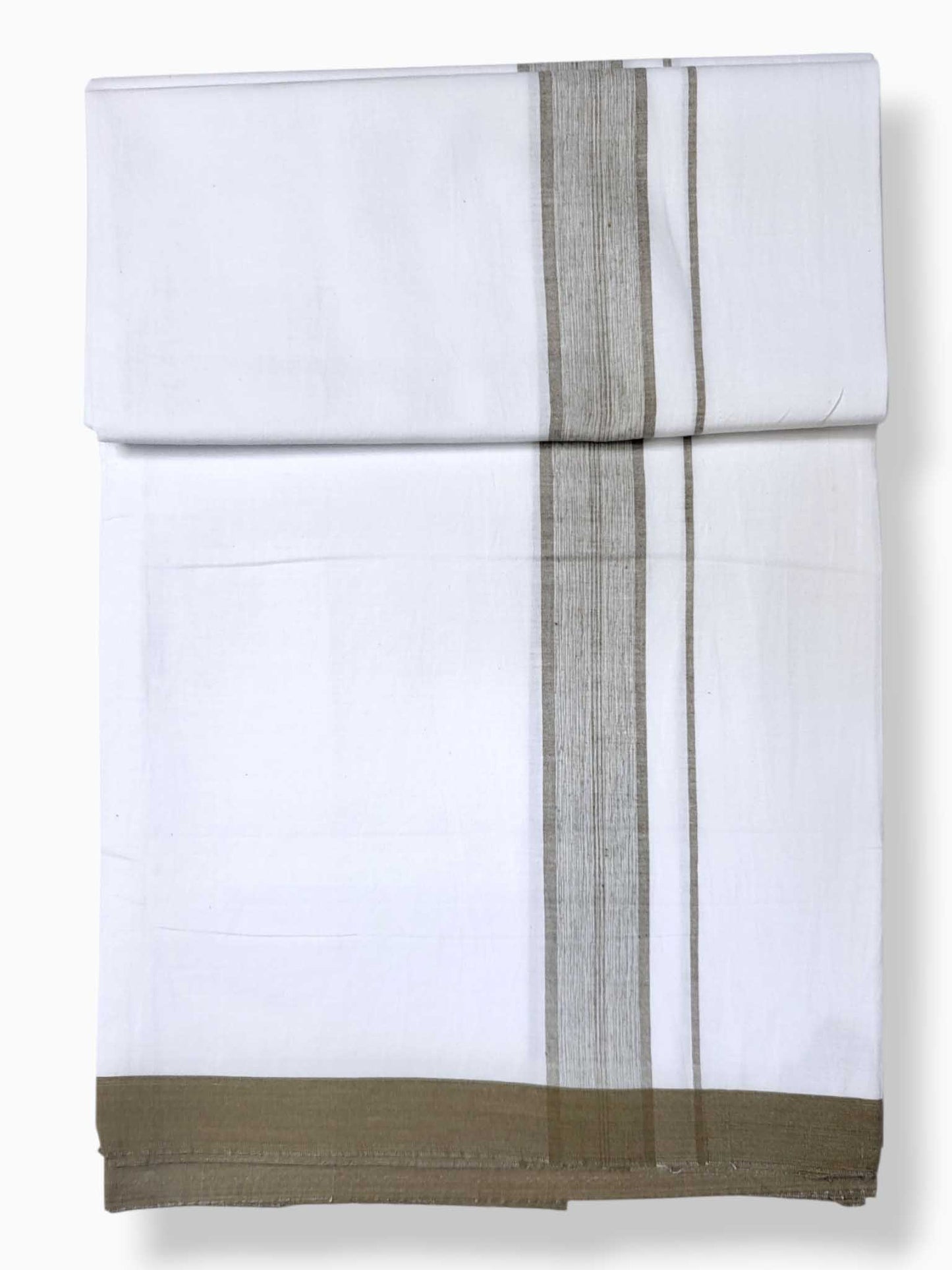 Single Kerala Pure White Mundu/Dhoti