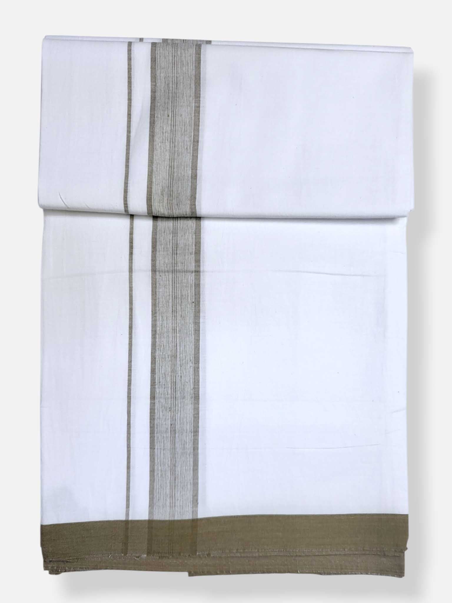 Single Kerala Pure White Mundu/Dhoti