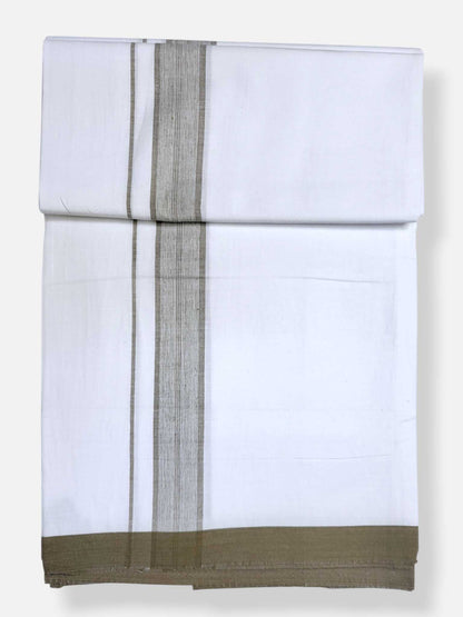 Single Kerala Pure White Mundu/Dhoti